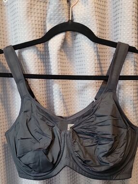 NWT HSIA Black Unlined Bra Size 38D